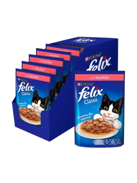 FELIX POUCH SESACIONES DE SALMON EN SALSA (CAJA X 15 UNIDADES)