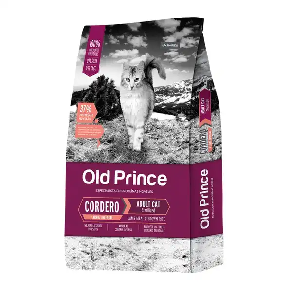 OLDPRINCE NOVEL CORDERO Y ARROZ ADULT CAT STERILIZED 3 KG