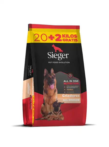 SIEGER CRIADORES ALL IN ONE 20KG + 2KG DE REGALO