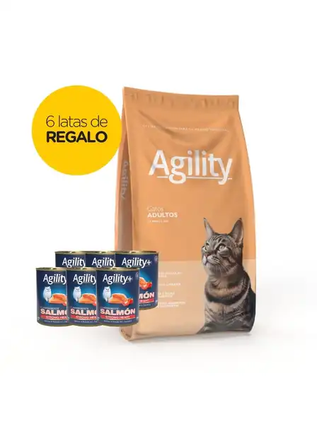 Alimento Balanceado Seco Agility Cats Adultos 10 kg para Gatos