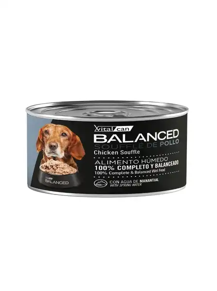 VITALCAN BALANCED SOUFFLE DE POLLO PORRO SENIOR 85G