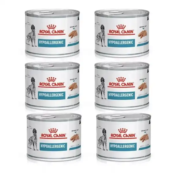 ROYAL HYPOALLERGENIC DOG CAN LATA 200 GR X 6 UNIT