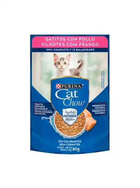 CATCHOW POUCH GATITOS POLLO 85GRS