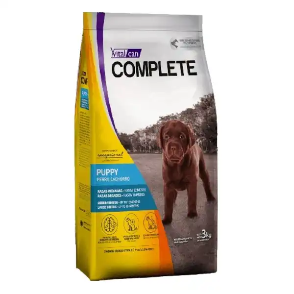 VITALCAN COMPLETE PERRO CACHORRO RAZA MEDIANA Y GRANDE 20KG