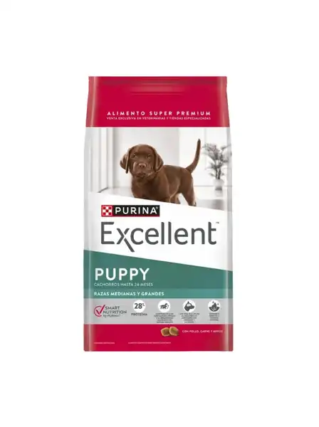 EXCELLENT PUPPY RAZA MEDIANA Y GRANDE SMART 20KG