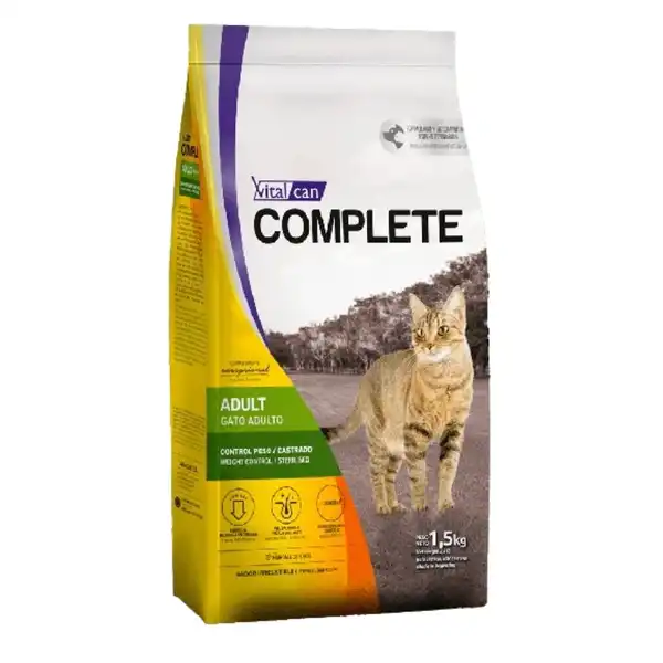 VITALCAN COMPLETE GATO CONTROL PESO/CASTRADO 1,5KG