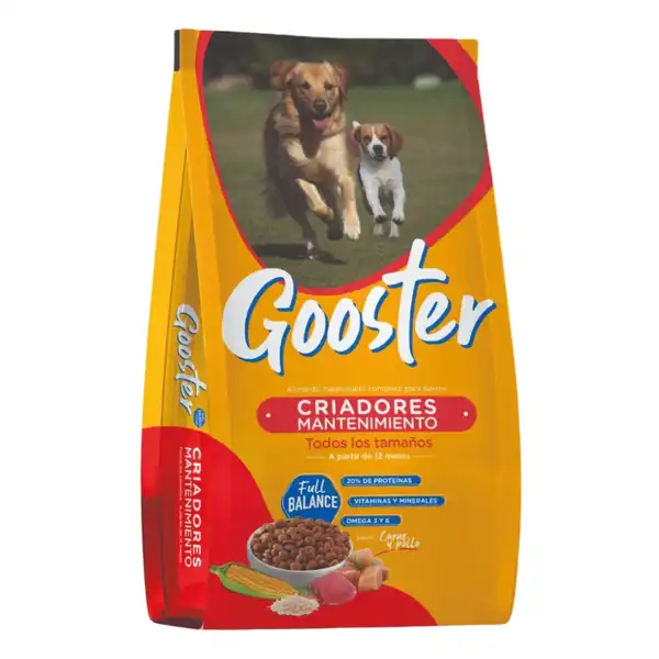 Alimento Balanceado Seco Gooster Criadores Mantenimiento X 22 kg para Perros