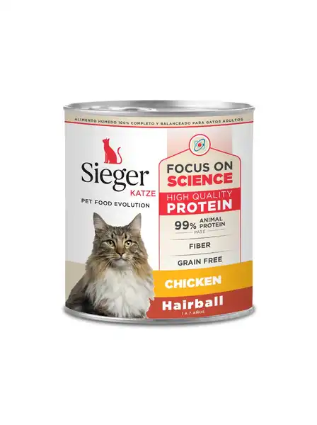 SIEGER KATZE ADULT WET HAIRBALL EO X 340 GR. EO