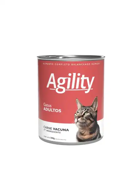 AGILITY CATS CARNE LATA 340GRS