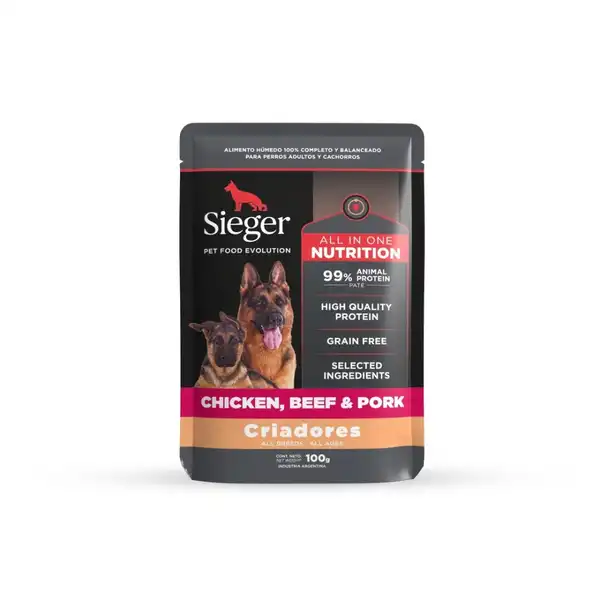 SIEGER CRIADORES WET POLLO X 100 GR