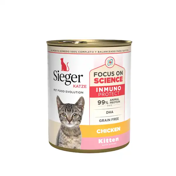 SIEGER KATZE KITTEN WET POLLO EO X 340 GR. EO