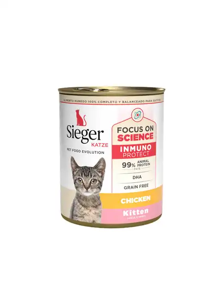 SIEGER KATZE KITTEN WET POLLO EO X 340 GR. EO