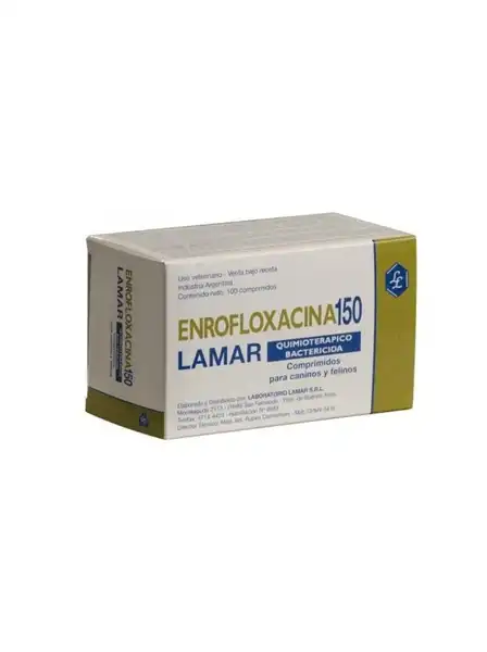 LAMAR ENROFLOXACINA 150 MG X 100 COMP 