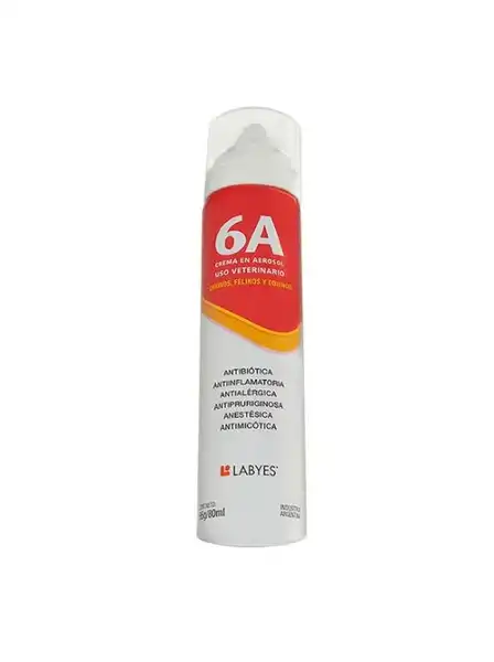 LABYES CREMA 6 A AEROSOL 66 GRS X 80 ML. 
