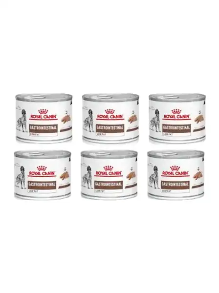 ROYAL GASTRO INTESTINAL LOW FAT DOG LATA 200 GR X6 UNIT