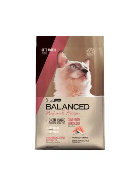 VITALCAN BALANCED GATO ADULTO NATURAL RECIPE SALMON 3 KG