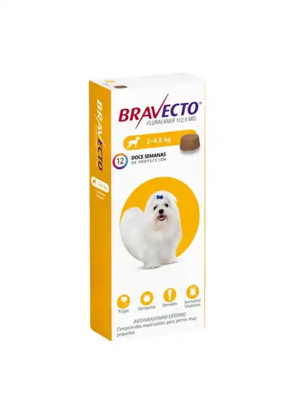 MSD BRAVECTO PERROS 2 A 4.5KG