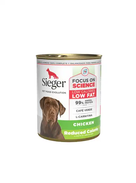 SIEGER REDUCE CALORIE DOG WET LATA 340GRS