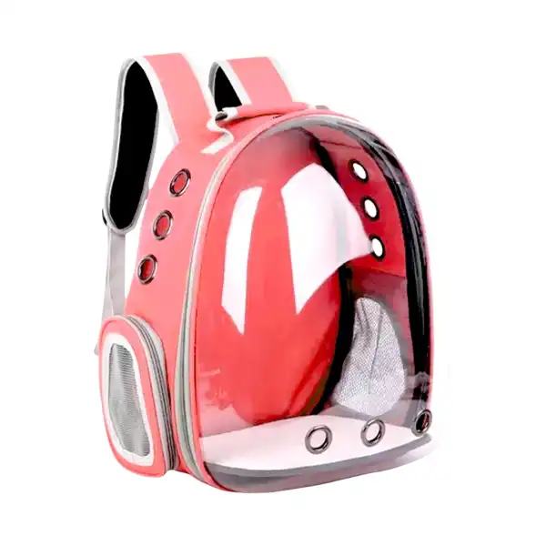BEEPAW MOCHILA TRANSPORTADORA P/MASCOTAS ROJA