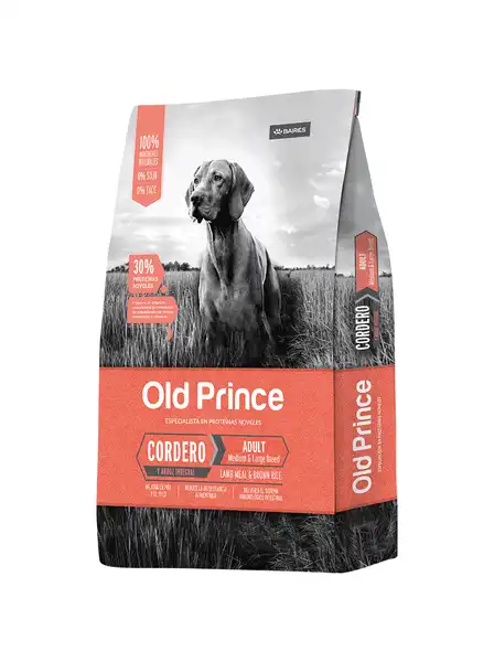 OLDPRINCE NOVEL CORDERO Y ARROZ ADULTOS LARGE 15KG