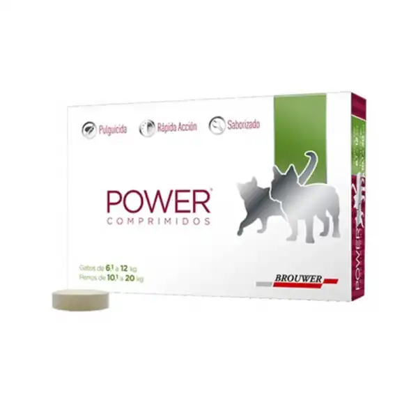 BROUWER POWER COMPRIMIDOS PERRO H 20KG / GATO H 12KG