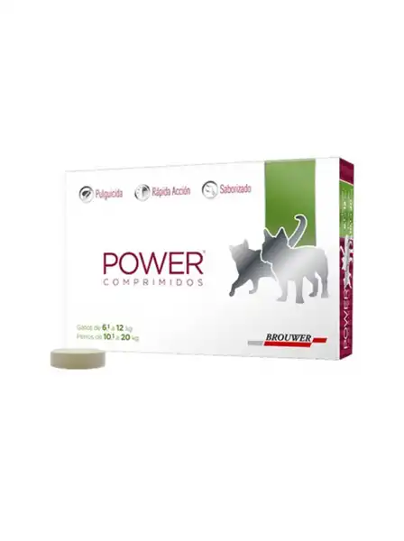 BROUWER POWER COMPRIMIDOS PERRO H 20KG / GATO H 12KG