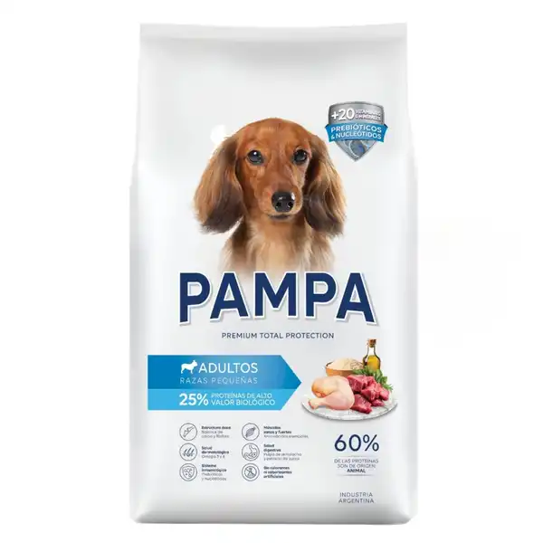 PAMPA PERROS ADULTOS RAZAS PEQUEÑAS X 3 KG