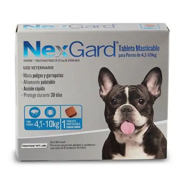 MERIAL  NEXGARD "M" TABLETA MAST.4-10KG