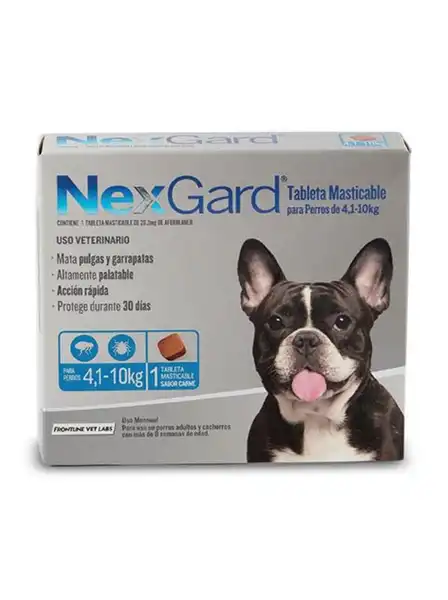 MERIAL  NEXGARD "M" TABLETA MAST.4-10KG
