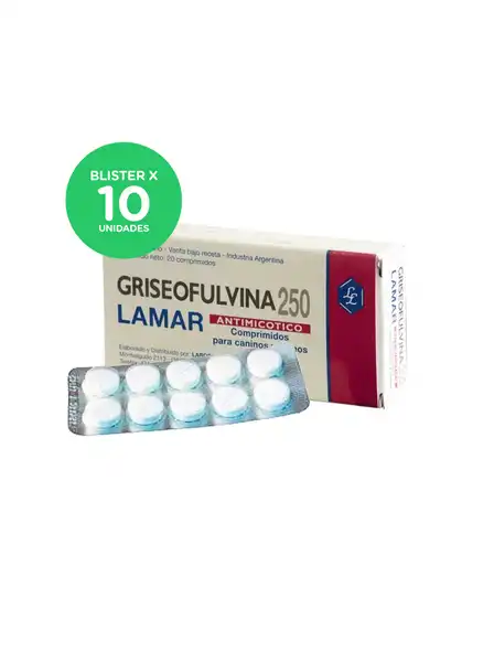 LAMAR GRISEOFULVINA 250MG (BLISTER X 10 COMP)