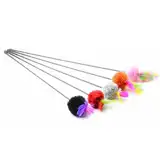 PER-ROS VARITA CON POMPON Y PLUMAS - 