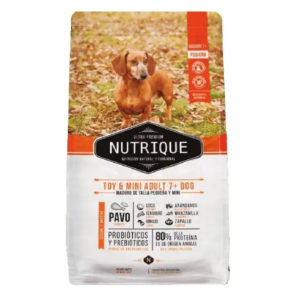 NUTRIQUE TOY & MINI ADULT 7+ DOG X 3KG