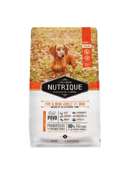 NUTRIQUE TOY & MINI ADULT 7+ DOG X 3KG