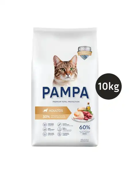 PAMPA PAMPA GATOS ADULTOS 10 KG