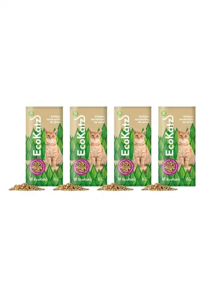 ECOKATZ ECOKATZ 4 UNIDADES X 4.2 KG (6 LTS)