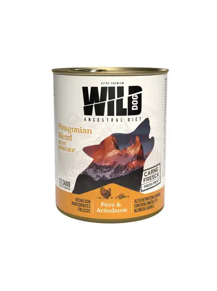 WILD PB PERRO PAVO & BLUEBERRY X 340G