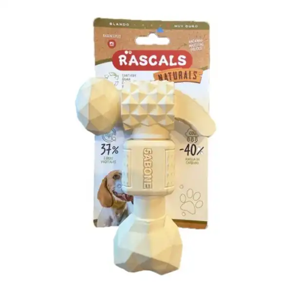 RASCALS MARTILLO SOLIDO JUGUETE PARA PERROS RESISTENTE NATURAL