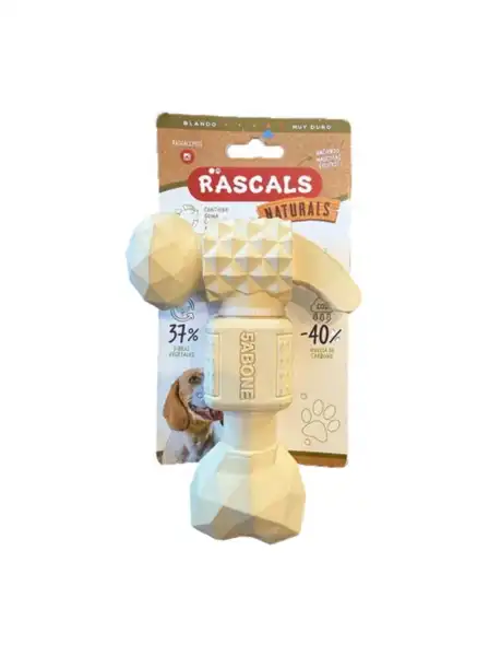 RASCALS MARTILLO SOLIDO JUGUETE PARA PERROS RESISTENTE NATURAL