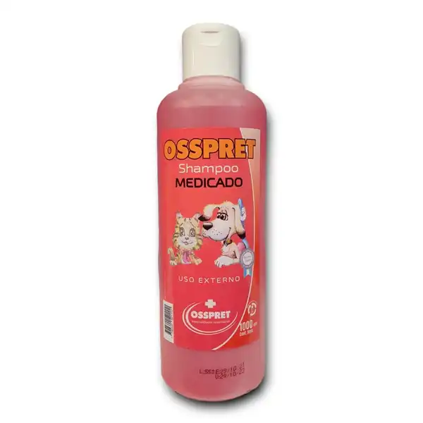 OSSPRET SHAMPOO MEDICADO HIPOALERGENICO 1000 CM3.