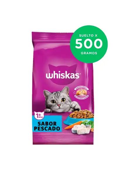 WHISKAS ADULTO +1 SABOR PESCADO 20 (X 0,5KG SUELTO) 