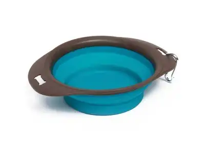 M-PETS ON THE ROAD FOLDABLE BOWL - TURQUESA L