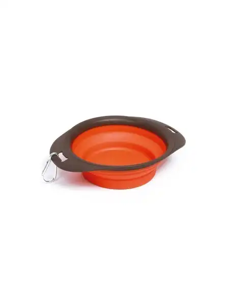 M-PETS ON THE ROAD FOLDABLE BOWL - NARANJA L