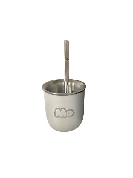 MO COMBO PREMIUM MATE DE ACERO + BOMBILLA GRABADA