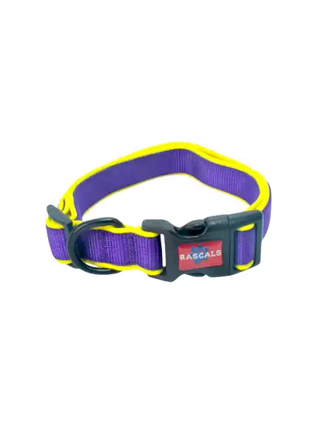 RASCALS DOG COLLAR ACOLCHONADO SBR PREMIUM VIOLETA M 2X35.5-51CM
