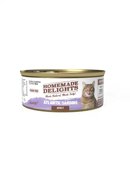 HOMEMADE DELIGHTS ATLANTIQUE SARDINE ADULT CAT X 90 GR. EO