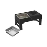 BEEPAW COMEDERO EN ALTURA AJUSTABLE BOWL-E NEGRO