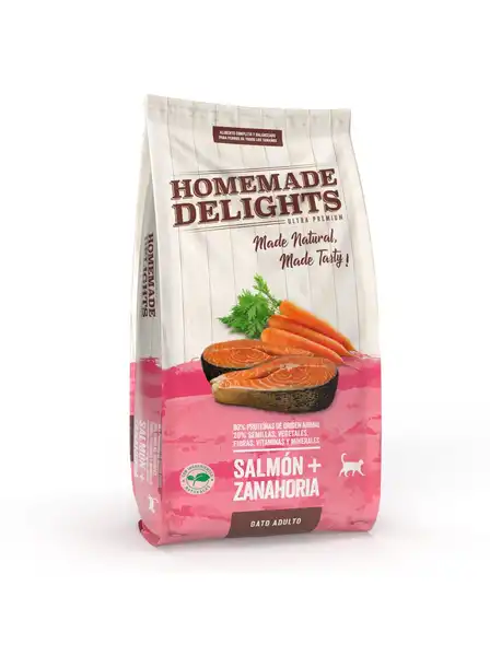HOMEMADE DELIGHTS SALMON + ZANAHORIA GATO ADULTO X 3 KG
