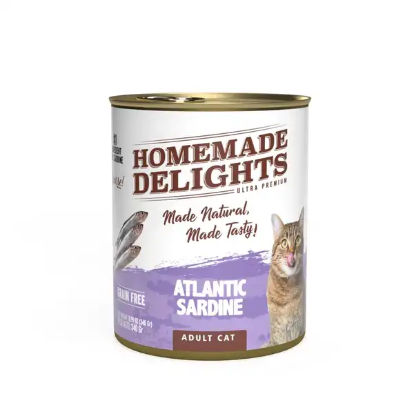HOMEMADE DELIGHTS ATLANTIQUE SARDINE ADULT CAT X 340 GR. EO
