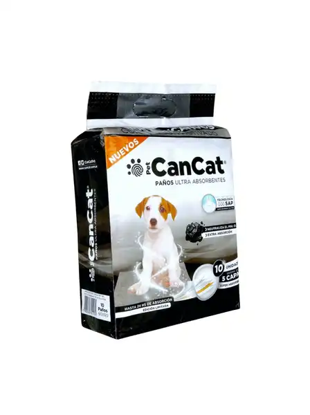 CANCAT PAÑOS CARBON ACTIVADO X 10