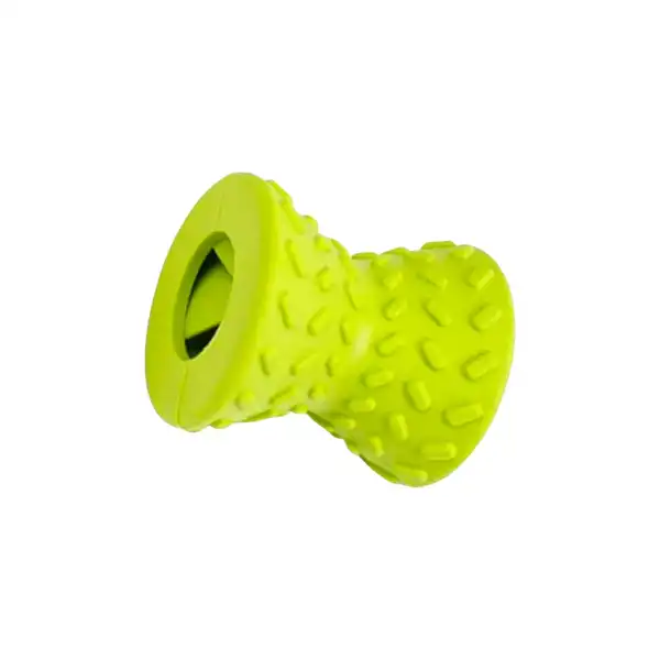 RASCALS DIABOLO JUGUETE DE GOMA DISPENSADOR COMIDA PARA PERROS VERDE 8X8CM